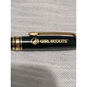 Girl Scouts Dynasty VTG Collection Twist Ballpoint Pen Green & Gold Executive‎